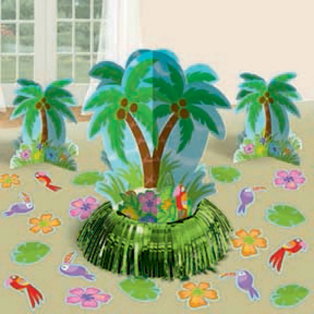 Palm Tree Table Decorations Kit 20pk