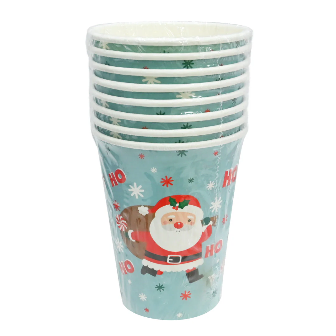 Paper Cup 250mL 8pk Assorted - Image 2