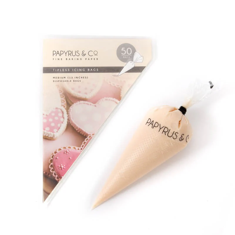 Papyrus Tipless Icing Bags - Medium 13in Pack Of 50