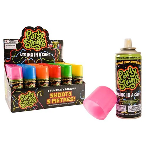 Party String-Asst Coloutrs 85g CFC FREE