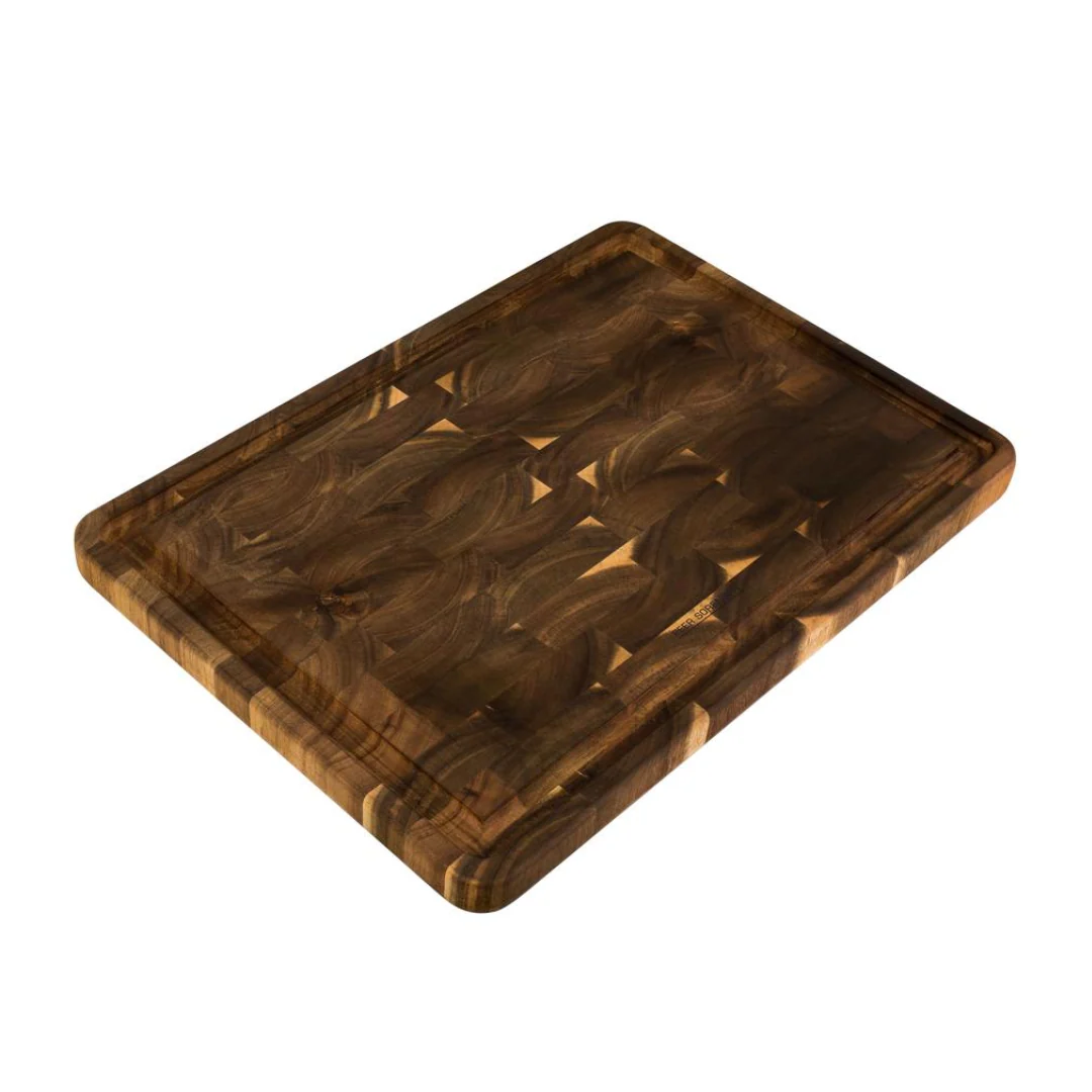 Peer Sorensen End Grain Cutting Board with Juice Groove 50.5 x 36 x 3.3cm Acacia