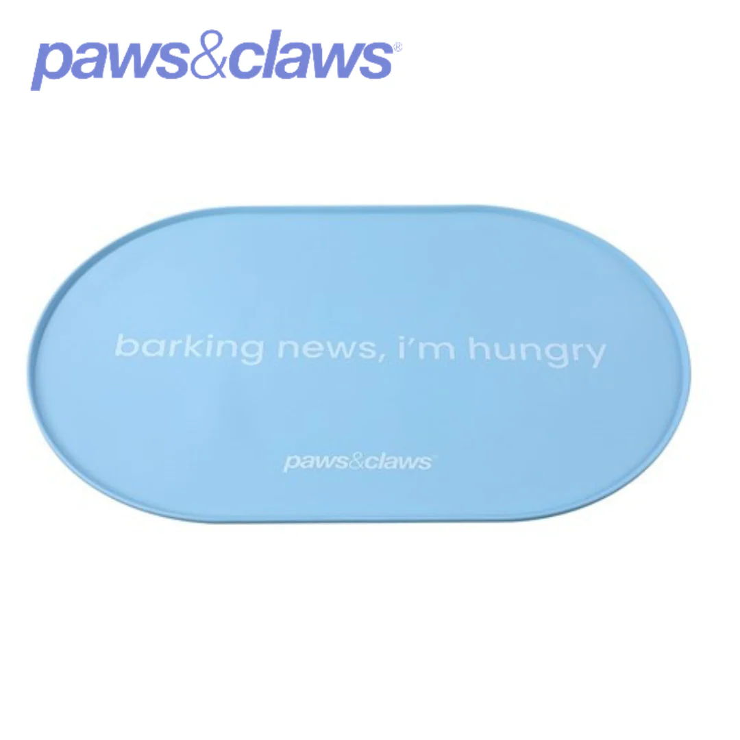 PET NON-SLIP SILICONE FOOD MAT 48X30CM 3 ASSTD OVAL - Image 2