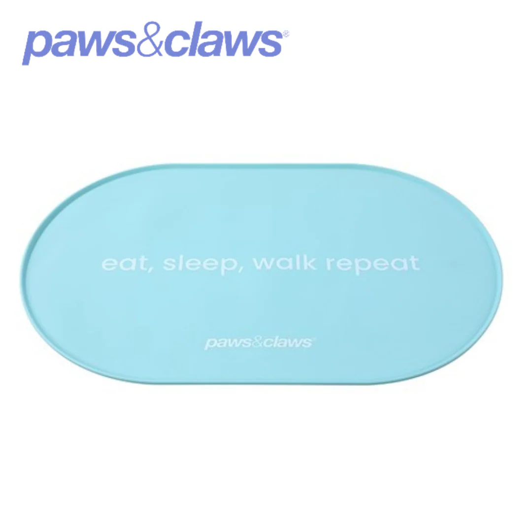 PET NON-SLIP SILICONE FOOD MAT 48X30CM 3 ASSTD OVAL - Image 4