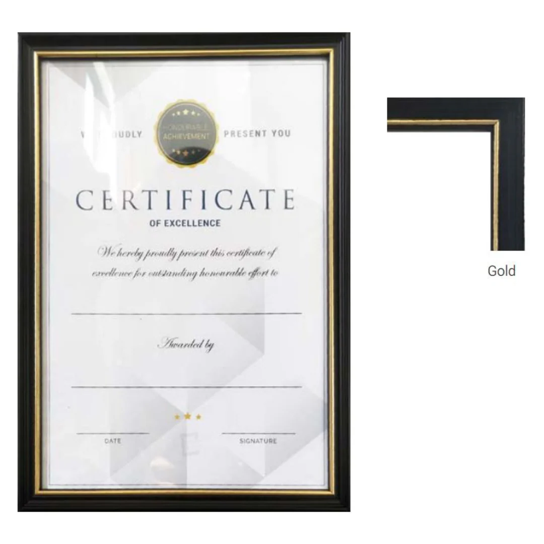 Photo Frame Budget Document Frame Black 21cmx29.7cm - Image 2