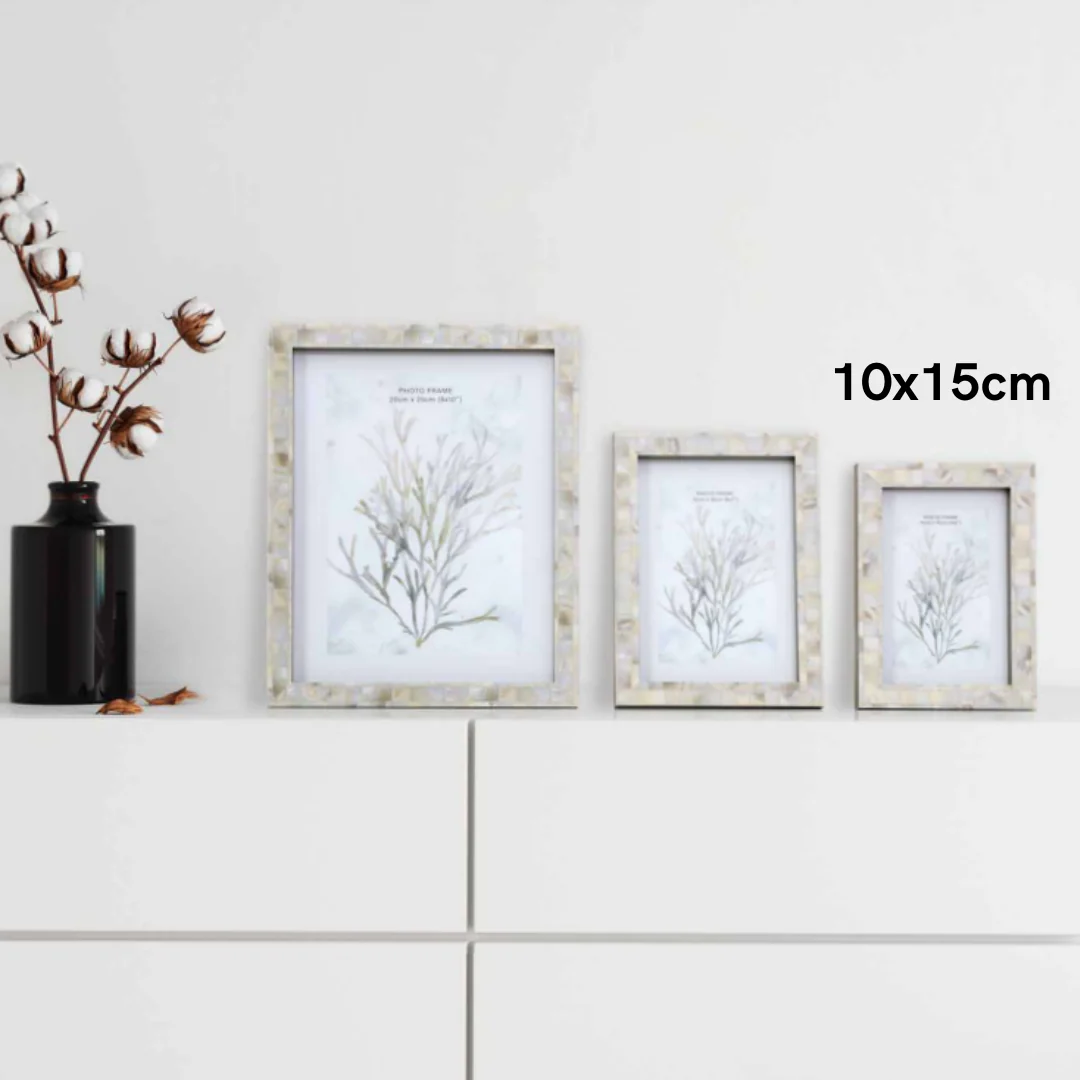 Photo Frame Coraline Metallic Shell Look 10x15cm