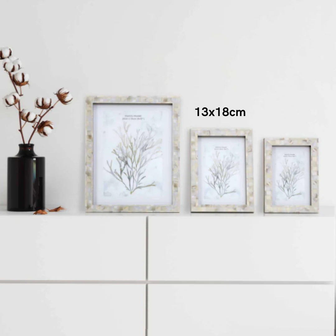 Photo Frame Coraline Metallic Shell Look 13x18cm