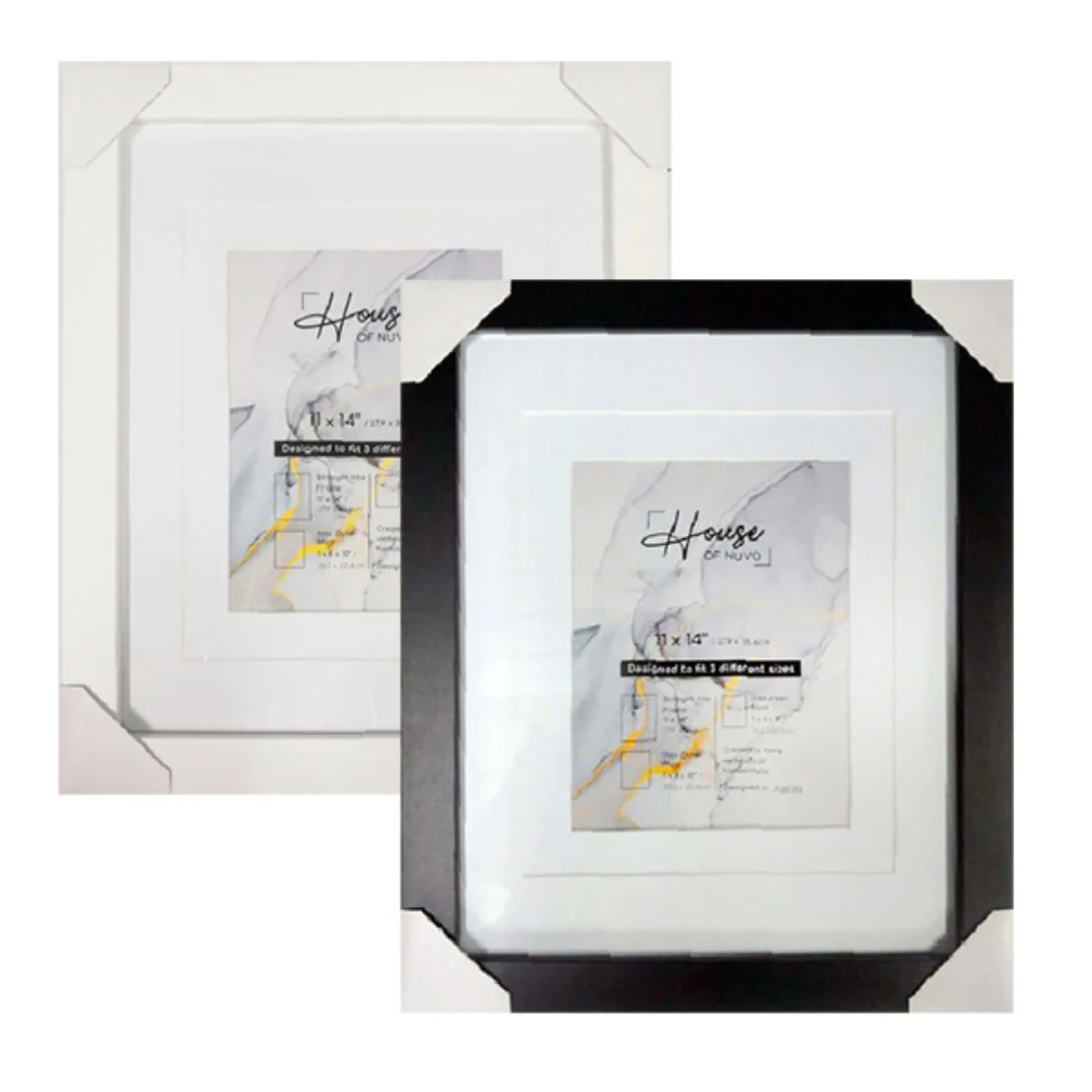 Photo Frame Double Matted Connor Black & White 27.5x35cm