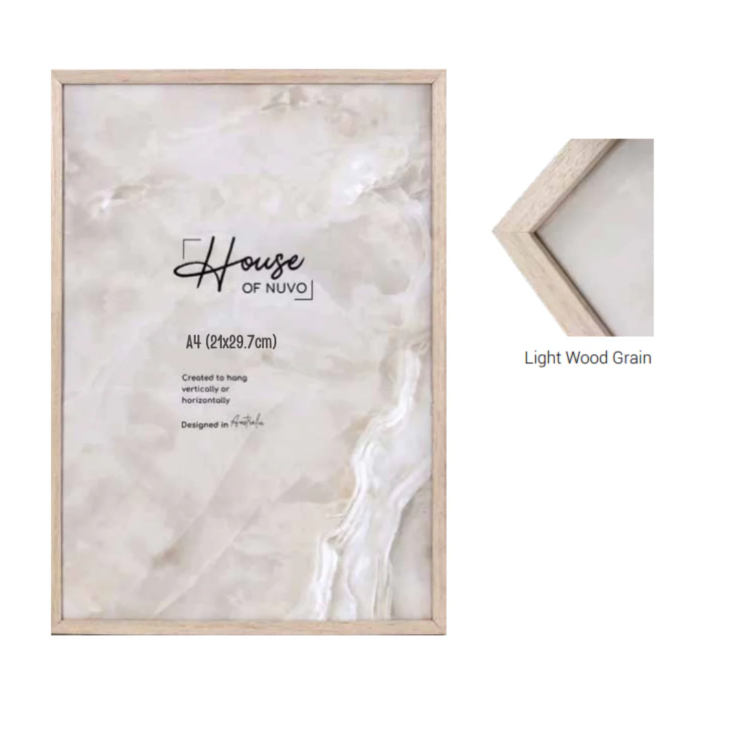 Photo Frame Non Matted Chester Light Wood A4 21x29.7cm
