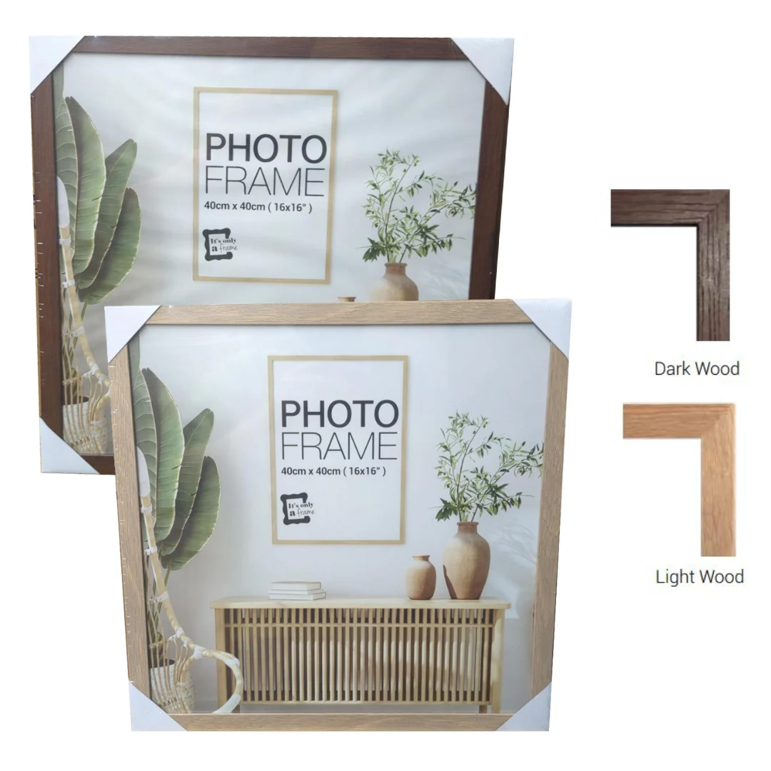Photo Frame Raddison Dark Brown - Light Brown Mixed MDF 40x40cm