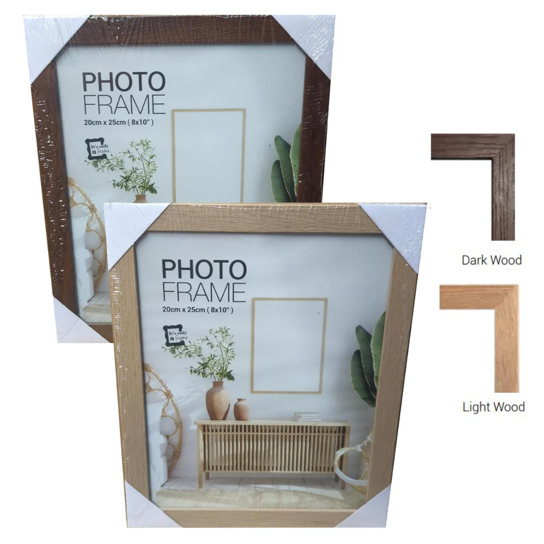Photo Frame Raddison Dark Brown, Light Brown Mixed MDF Frame 20x25cm Assorted