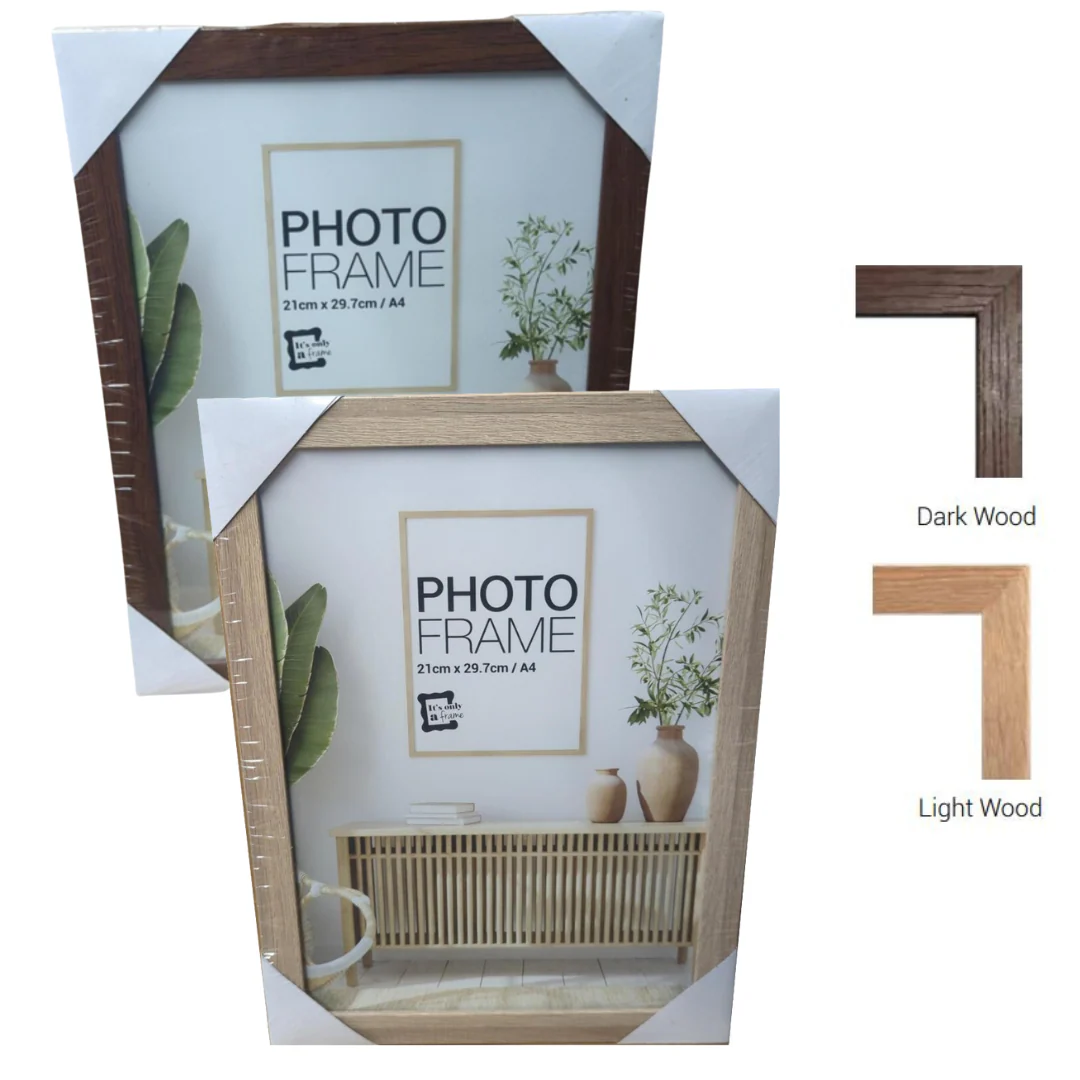 Photo Frame Raddison Dark Brown - Light Brown Mixed MDF Frame 21cmx29.7cm