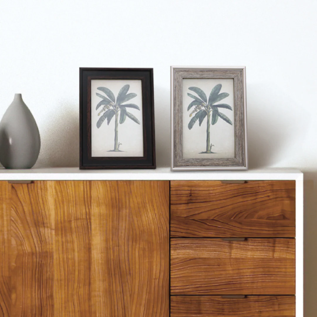 Photo Frame Tilda Metallic Trim Grey & Walnut Mix 21cmx29.7cm Assorted - Image 5