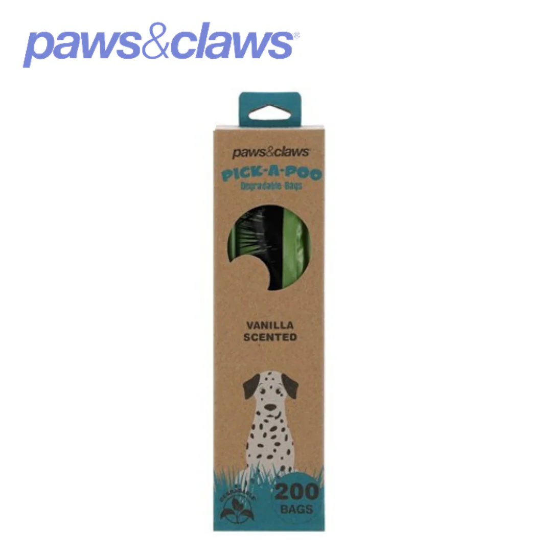 PICK-A-POO DEGRADABLE WASTE BAGS 200PK IN BOX DISPENSER