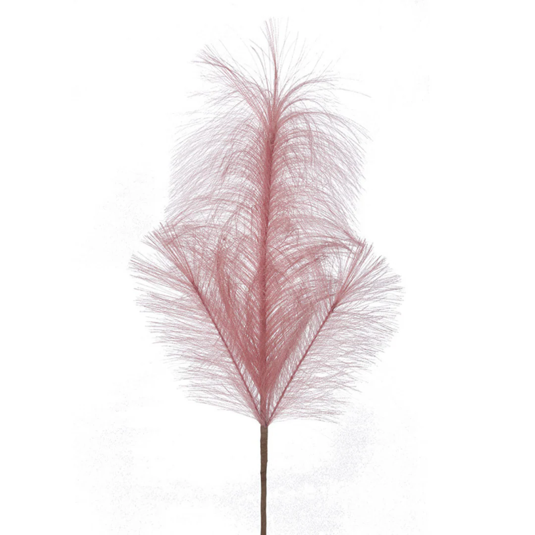 Pink Faux Pampas Stem 50cm - Image 2