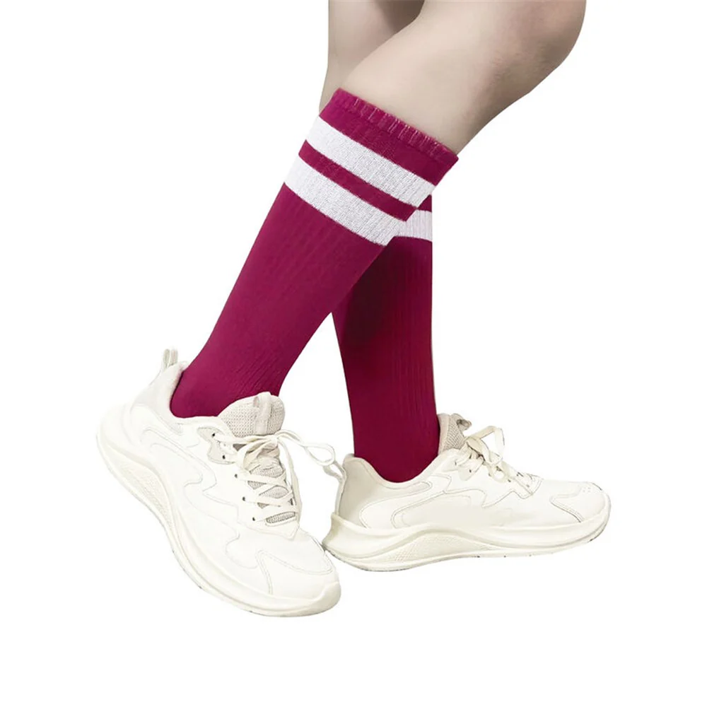 Pink Stripe Knee High Socks 40Cm