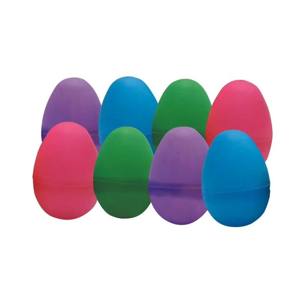 PLASTIC EGGS PLAIN 6cm 8PK