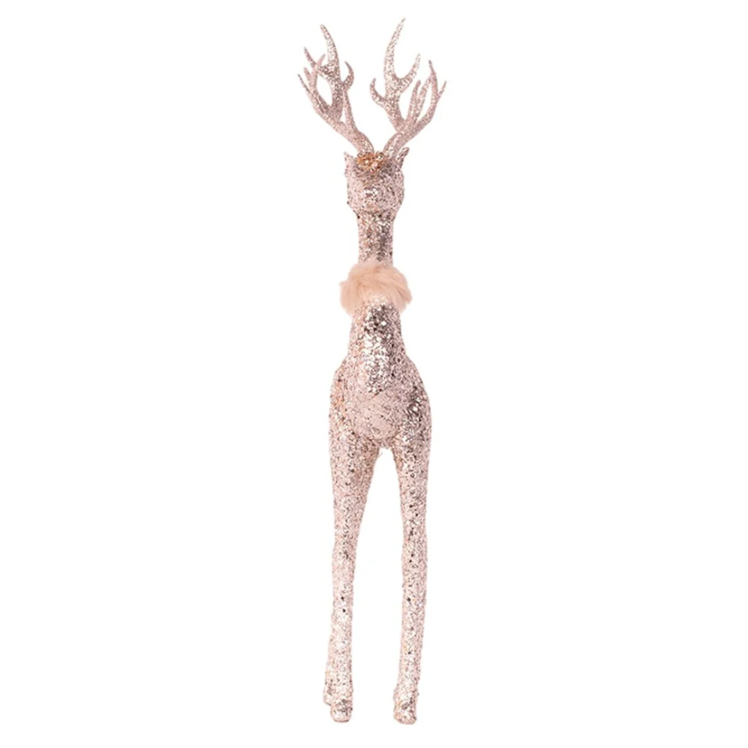Polyfoam Reindeer 16x8x52cm Champagne - Image 3