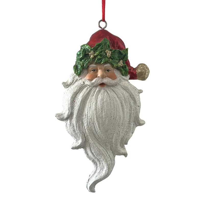 Polyresin Hanging Santa Tree Ornament 13.2x16x2.3cm - Image 2