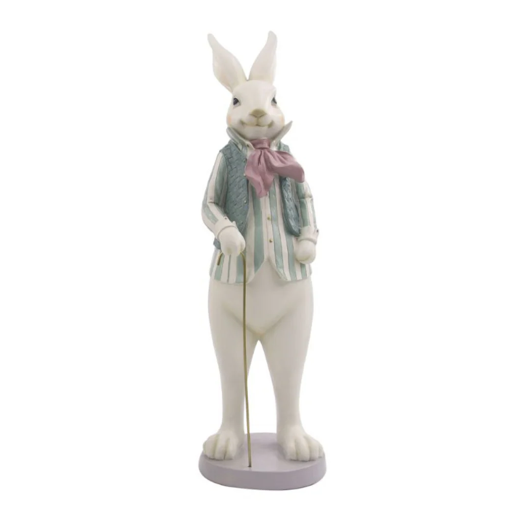 MR & MRS BUNNY POLYRESIN 53CM - Image 3