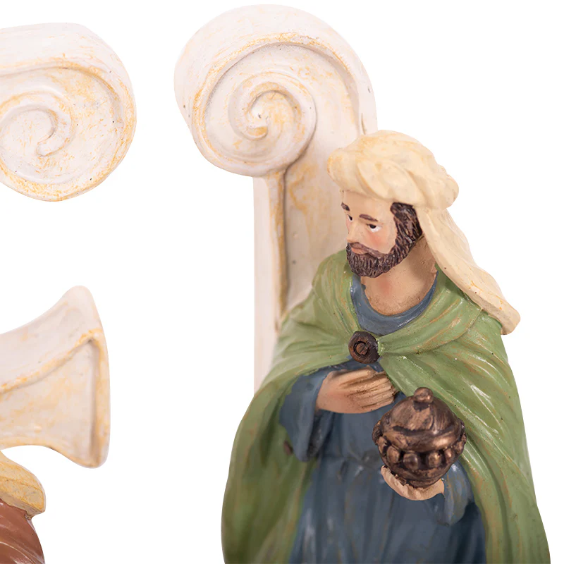 Polyresin Noel Sign with Nativity 45x9.8x22.5cm - Image 4