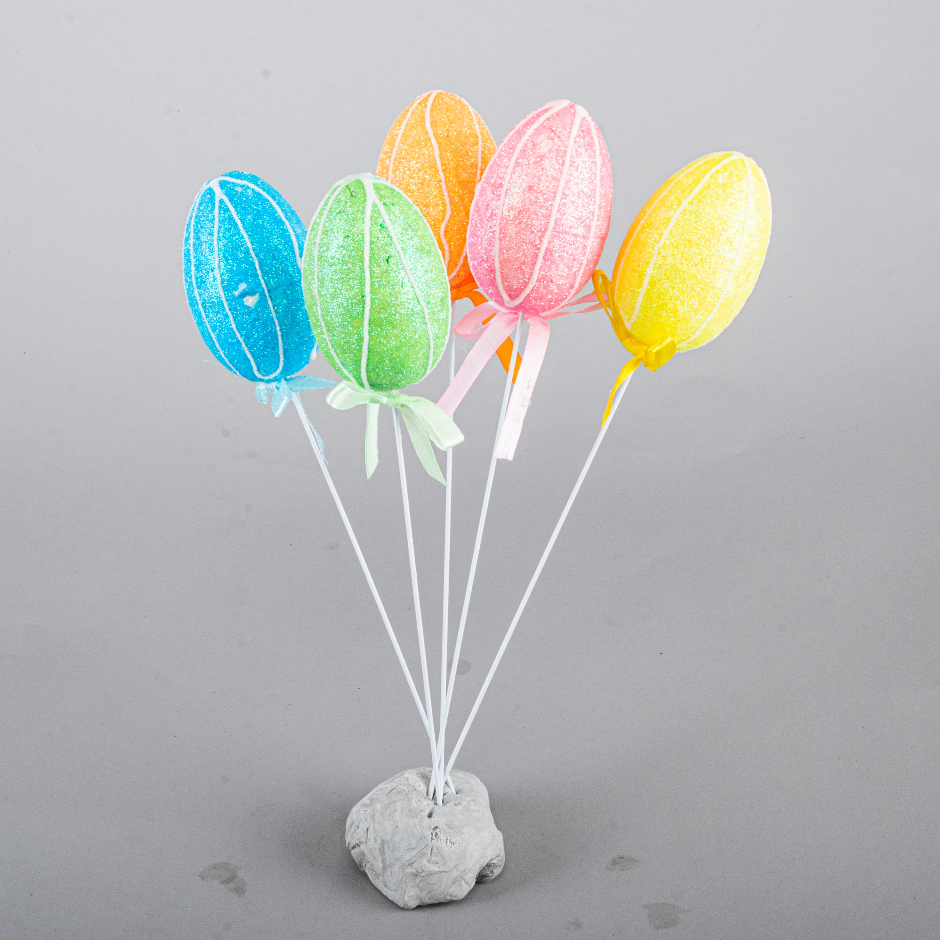 Polystyrene Egg On Pick With Glitter 22cm - Image 2