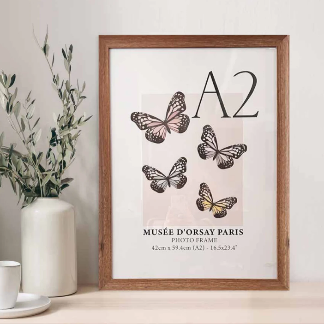 Poster Photo Frame Non Matted A4 Dark Brown And Light Brown Assorted - Image 2