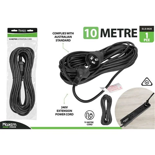 Power Extension Cord-10 Metersblack
