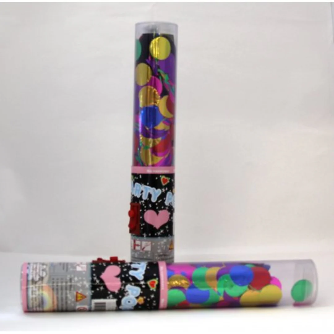 Press Button Poppers Foil Confetti 25cm - Image 2