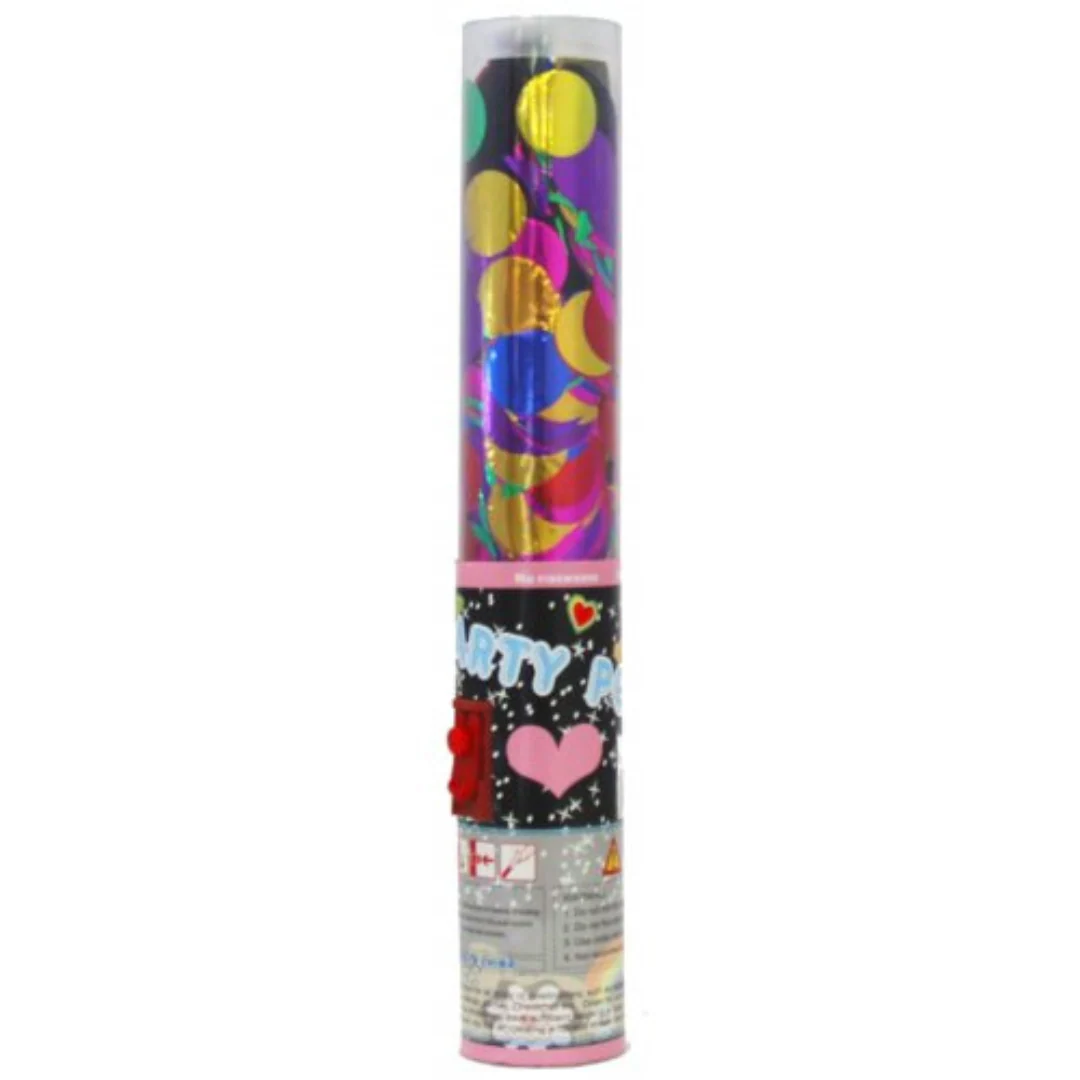 Press Button Poppers Foil Confetti 25cm - Image 3