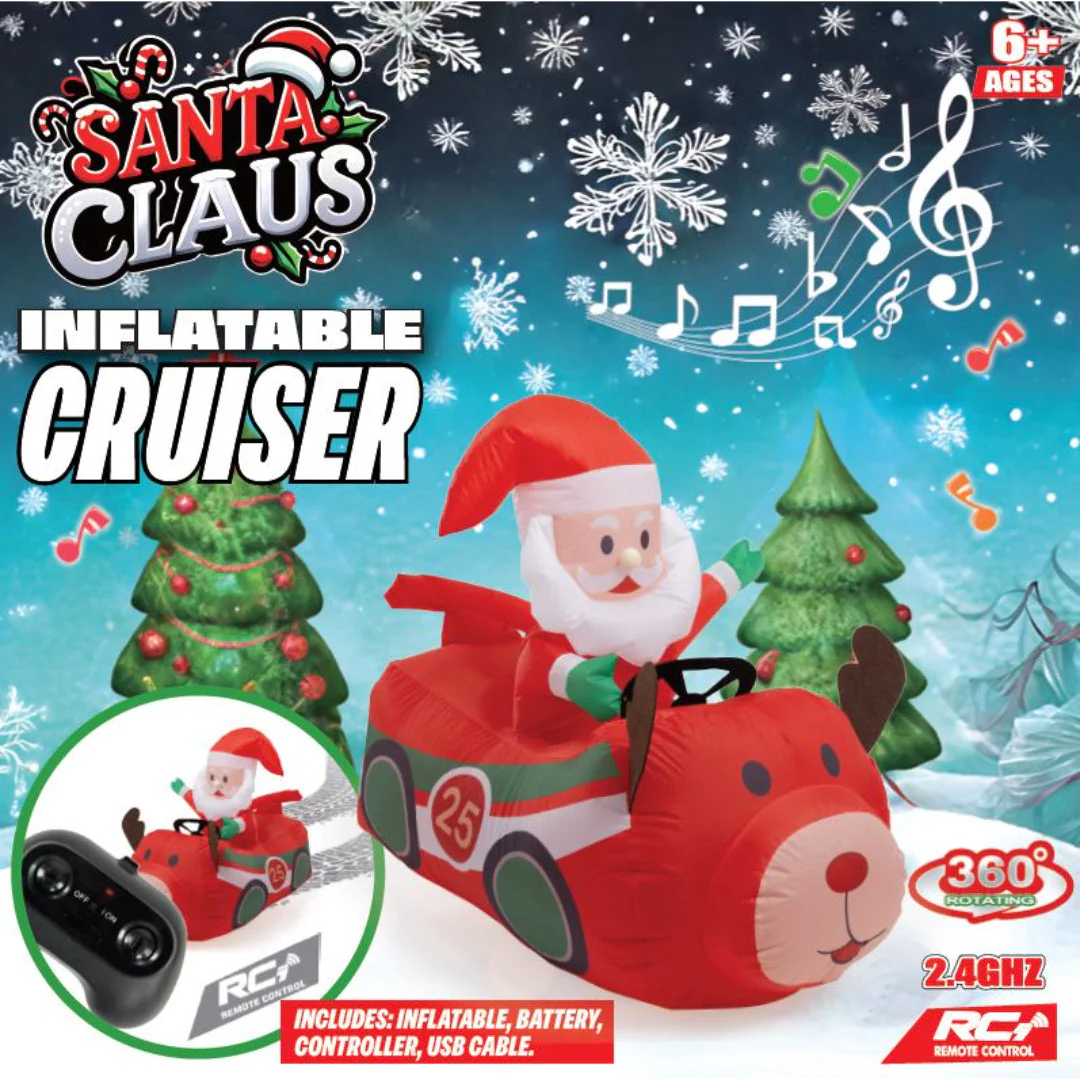 R/C Musical Santa Reindeer Race Car - Image 6