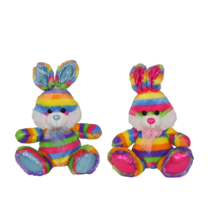 Rainbow Plush Bunny Rabbit 2 Asstd 32cm