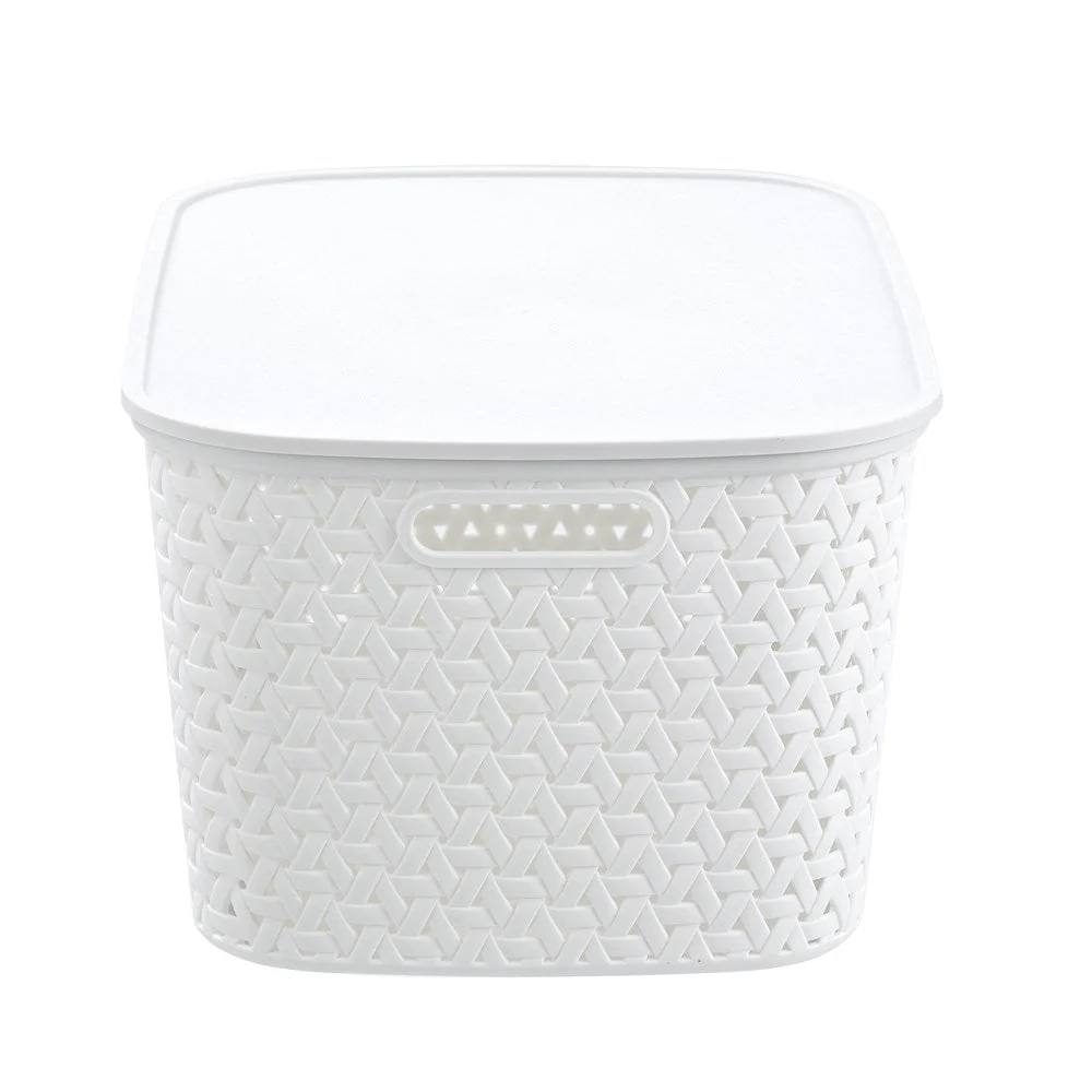 RATTAN BASKET LIDDED 26L 40X30.5X22CM 3 ASSTD - Image 12