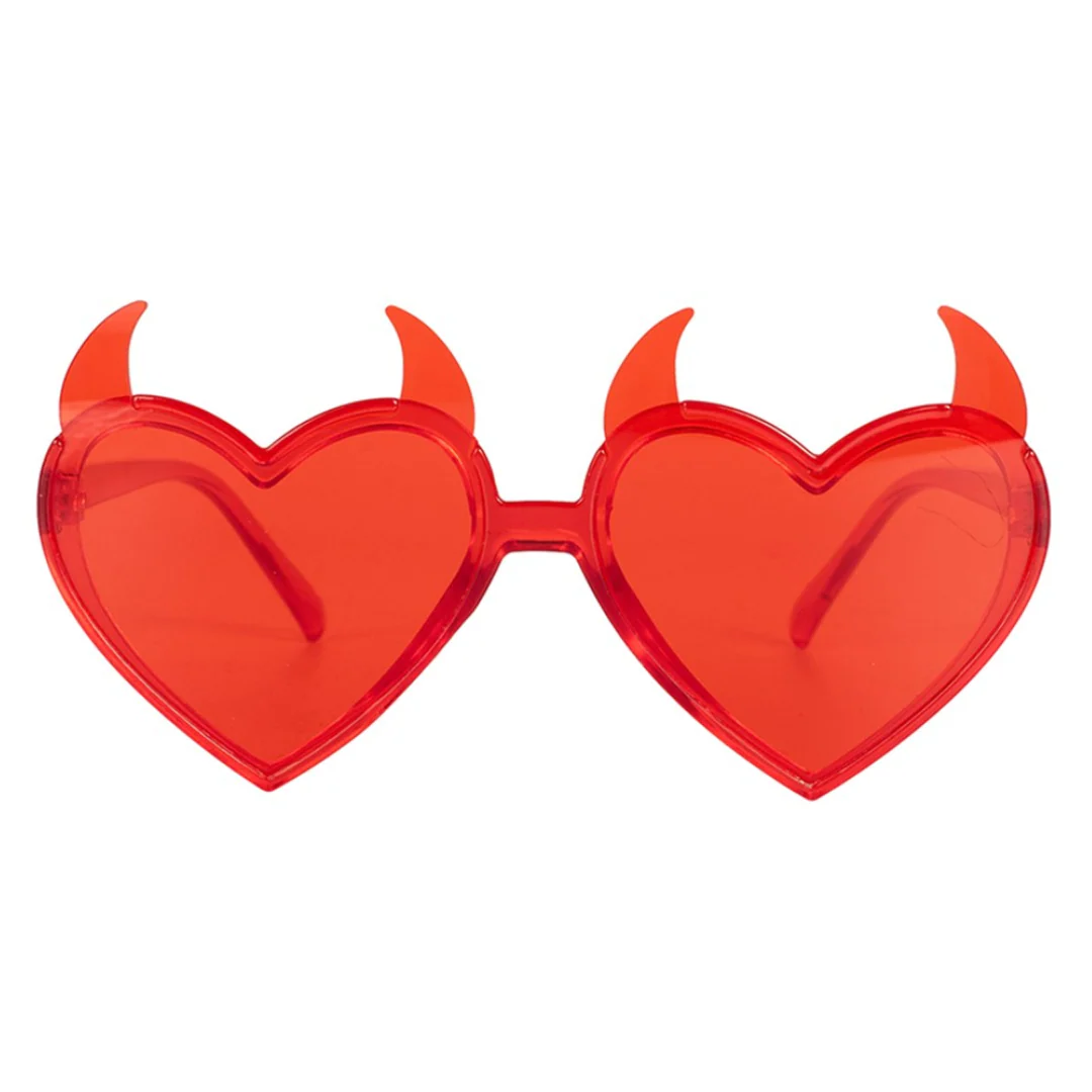 RED HORNED DEVIL PARY GLASSES