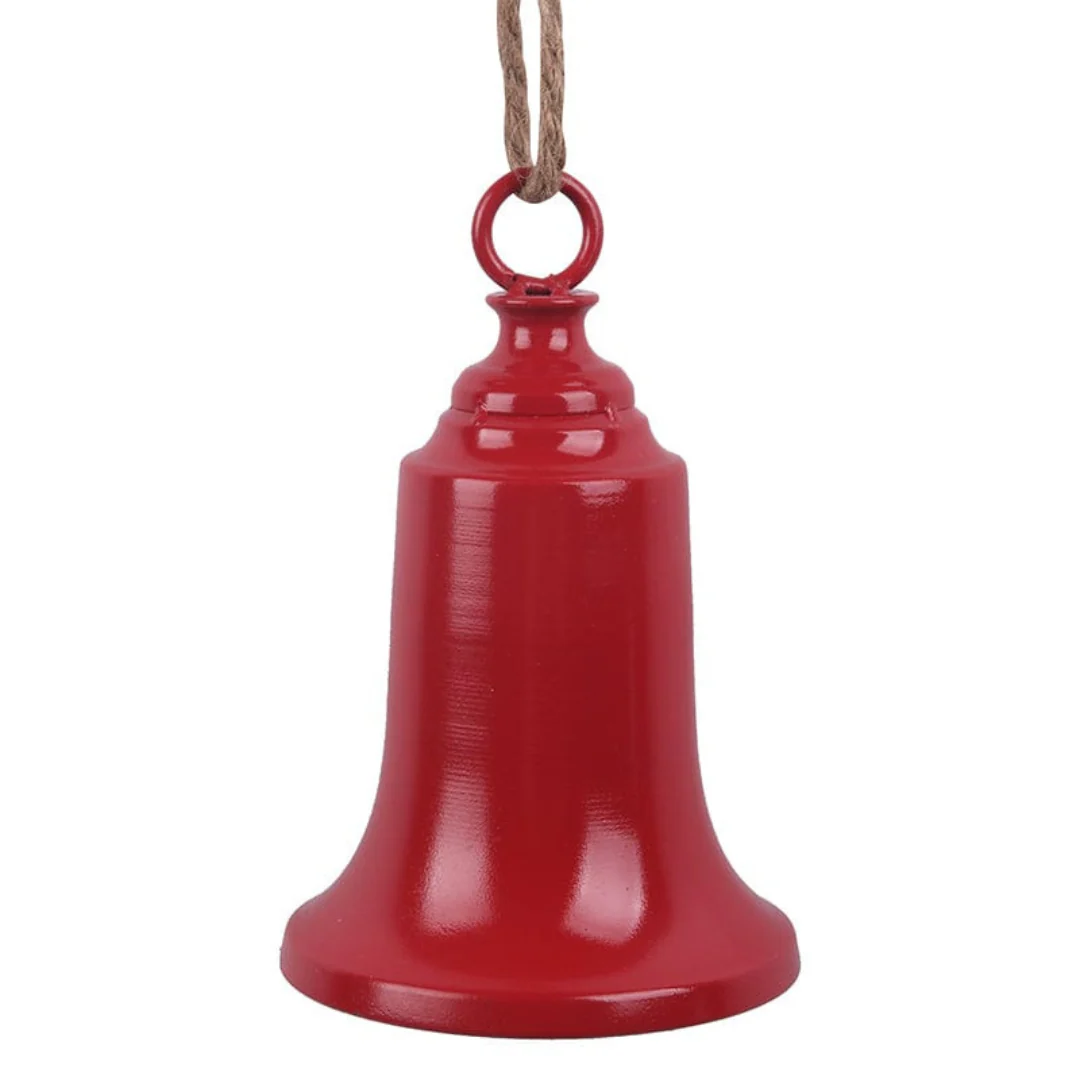 Red Metal Bell 12x18.5cm