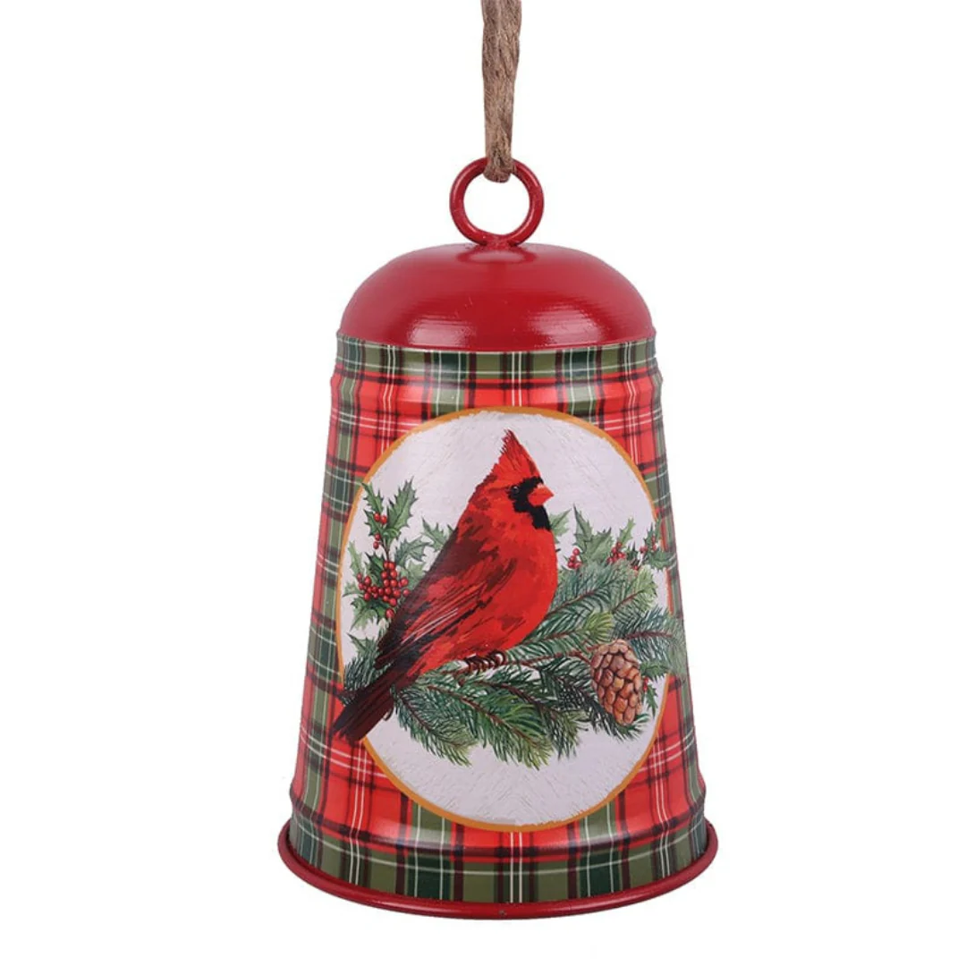 Red Metal Bell W/Red Robbin Decal 15x23cm