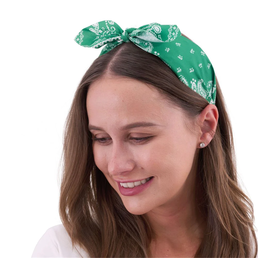RETRO PRINTED HEADBANDGREEN