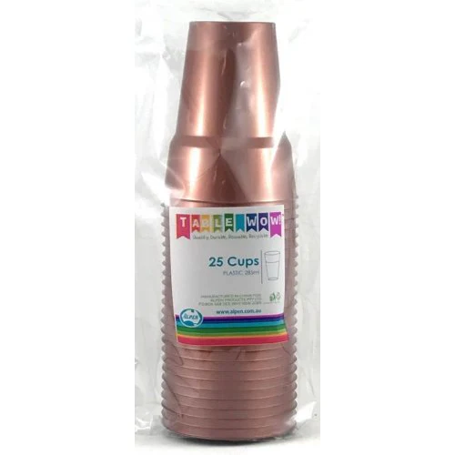Reusable Cup Rose Gold 285ml 20Pk