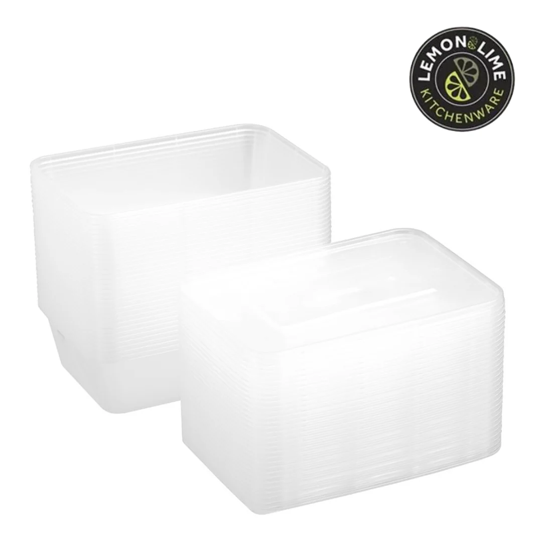 REUSABLE FOOD CONTAINER RECT 650ML VALUE 30PK - Image 4