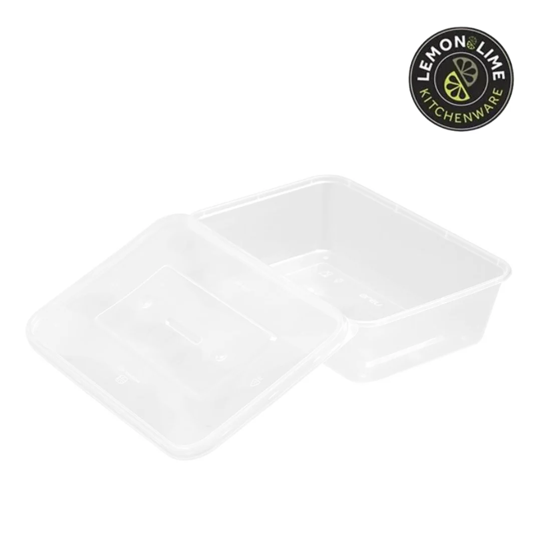 REUSABLE FOOD CONTAINER RECT 650ML VALUE 30PK - Image 5