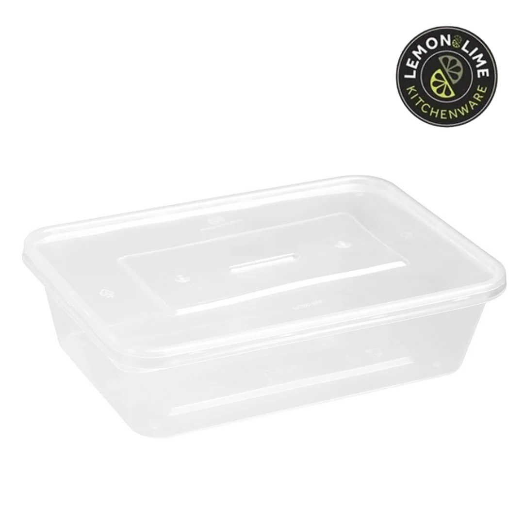 REUSABLE FOOD CONTAINER RECT 650ML VALUE 30PK - Image 6