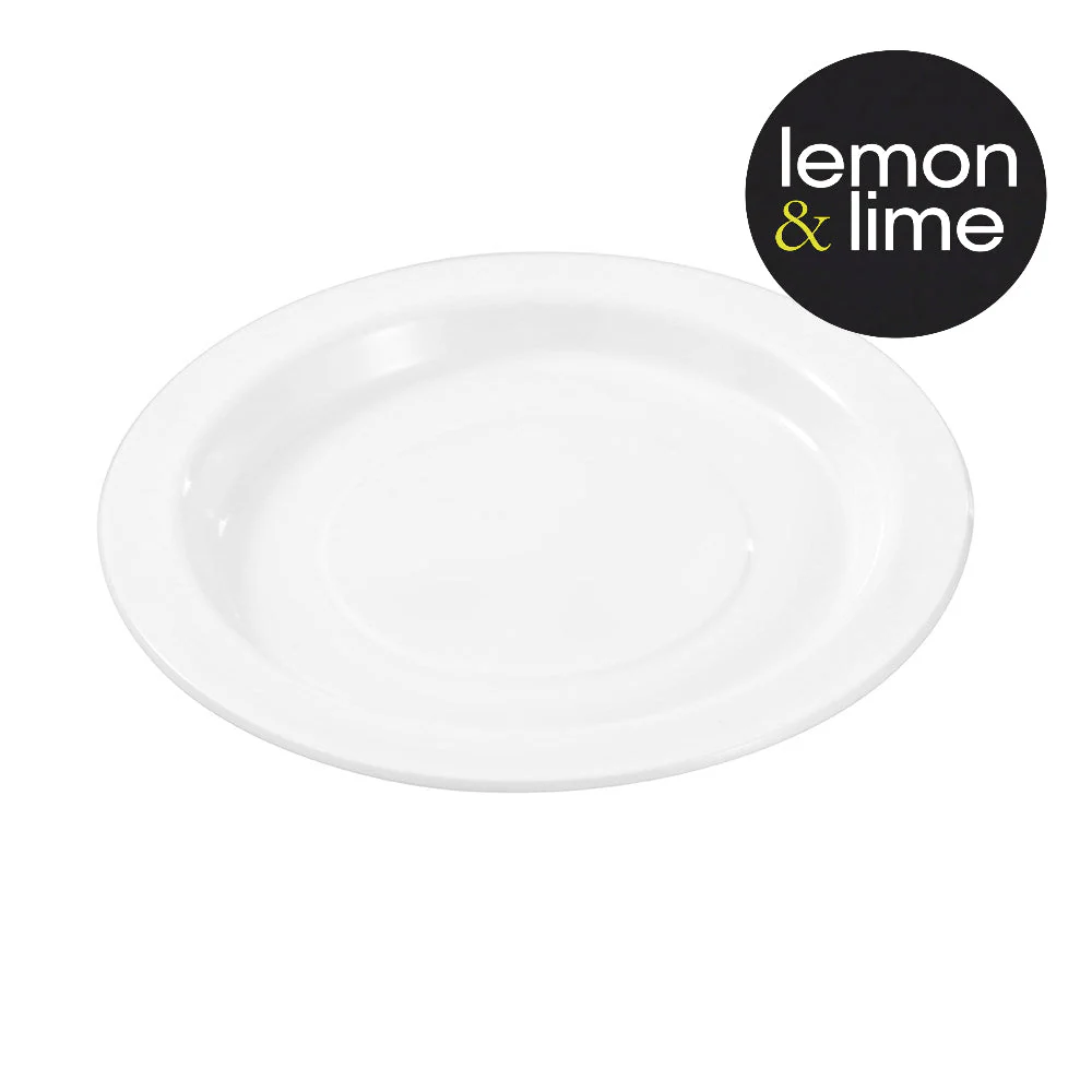 Reusable Plastic Side Plate 18cm 25Pk Lemon And Lime - Image 4