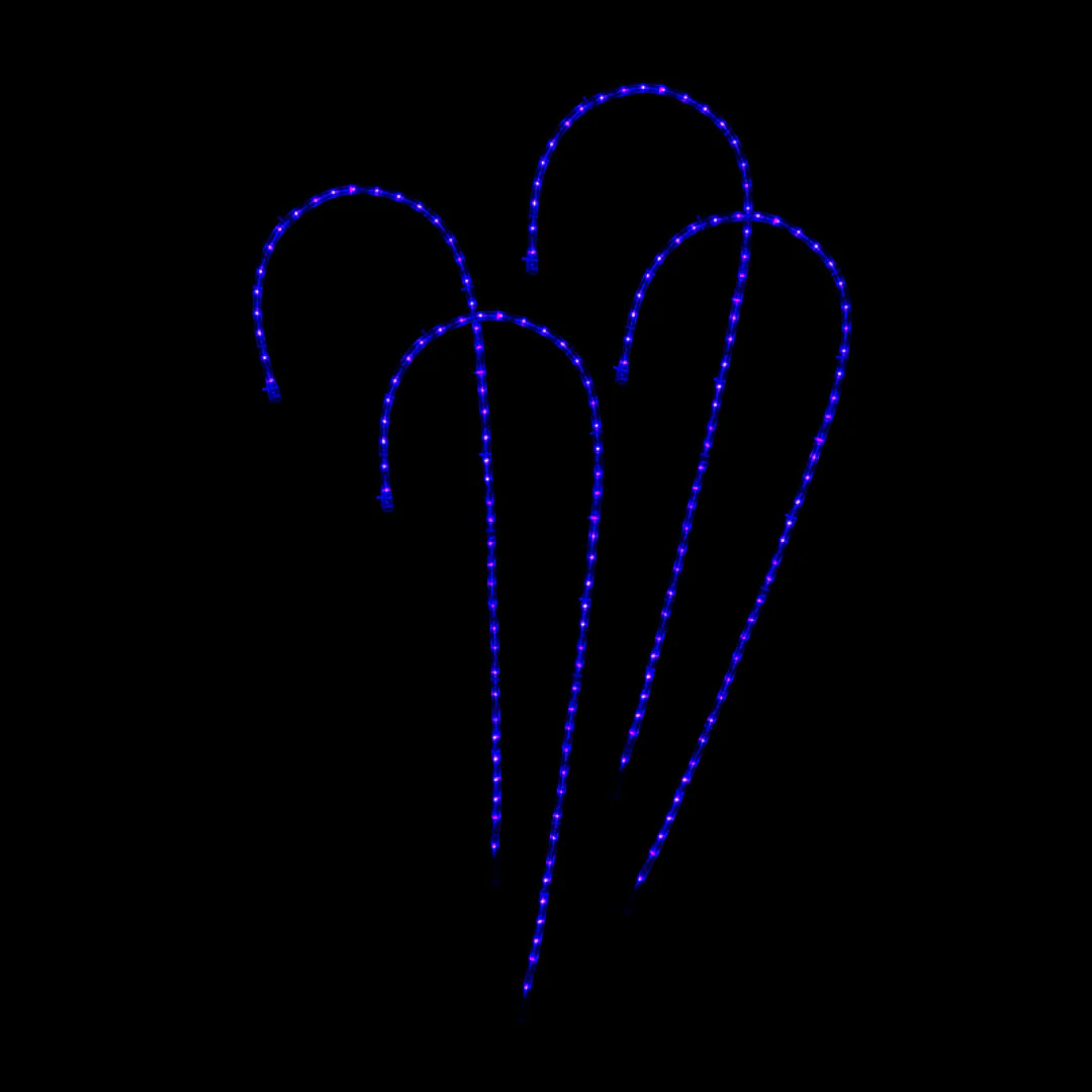 RGB Lightshow Candy Cane Stakes 4pc - Image 5
