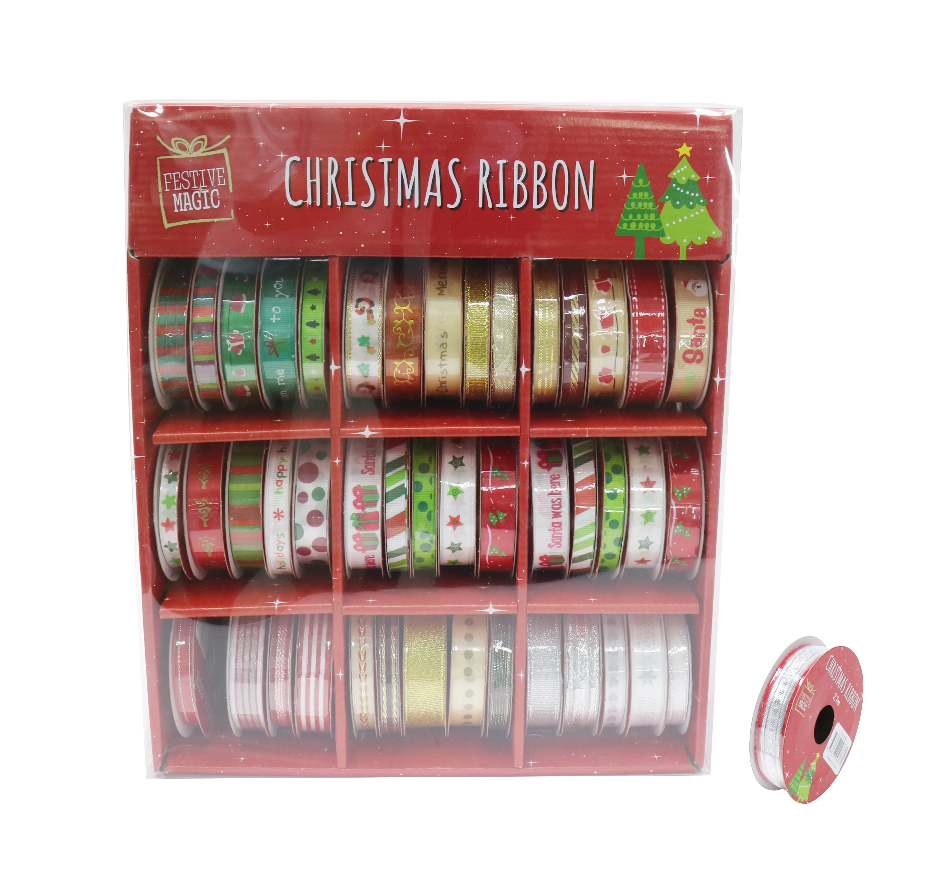 Ribbon Festive Mix 2.7m