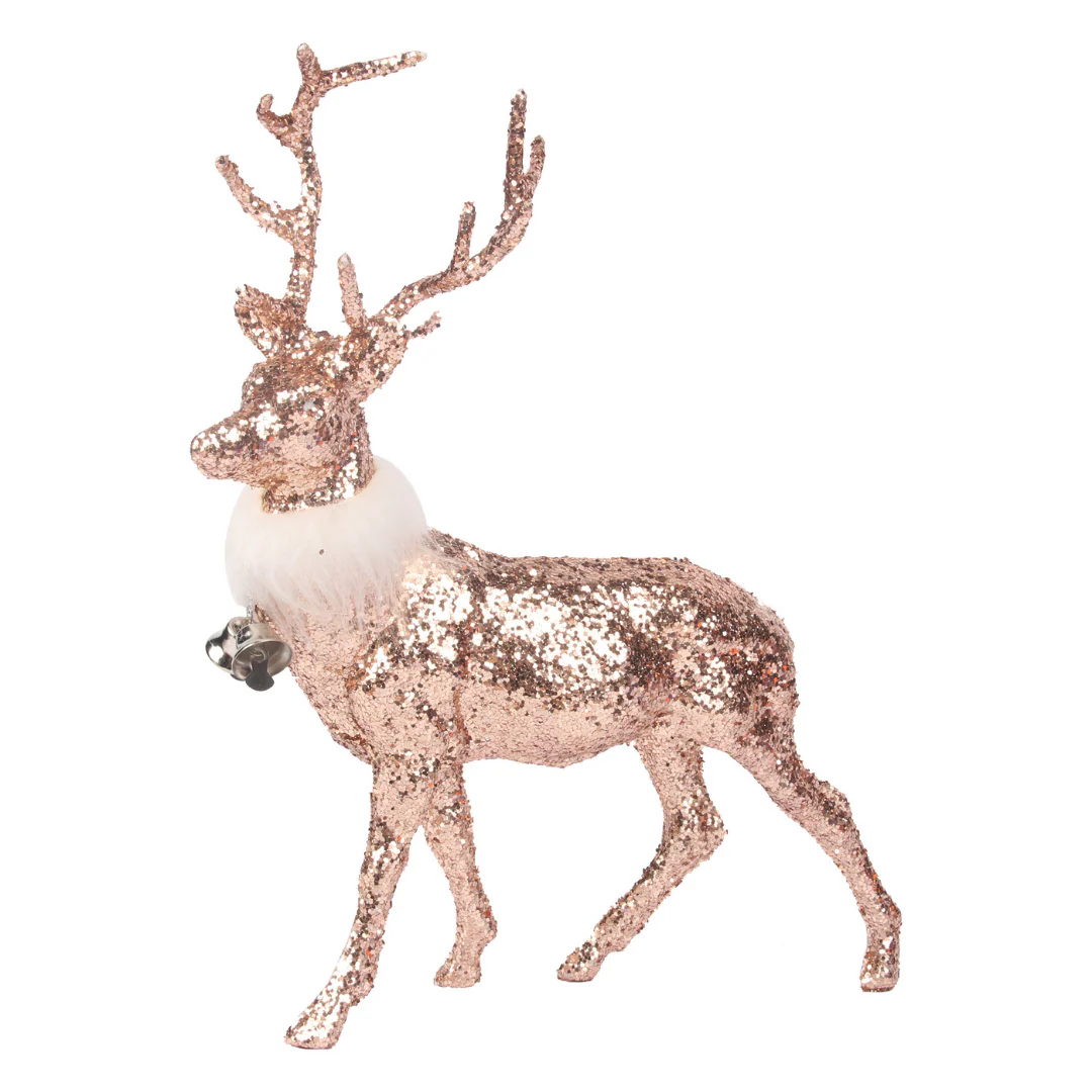 Rose Gold Reindeer 19x25.5cm