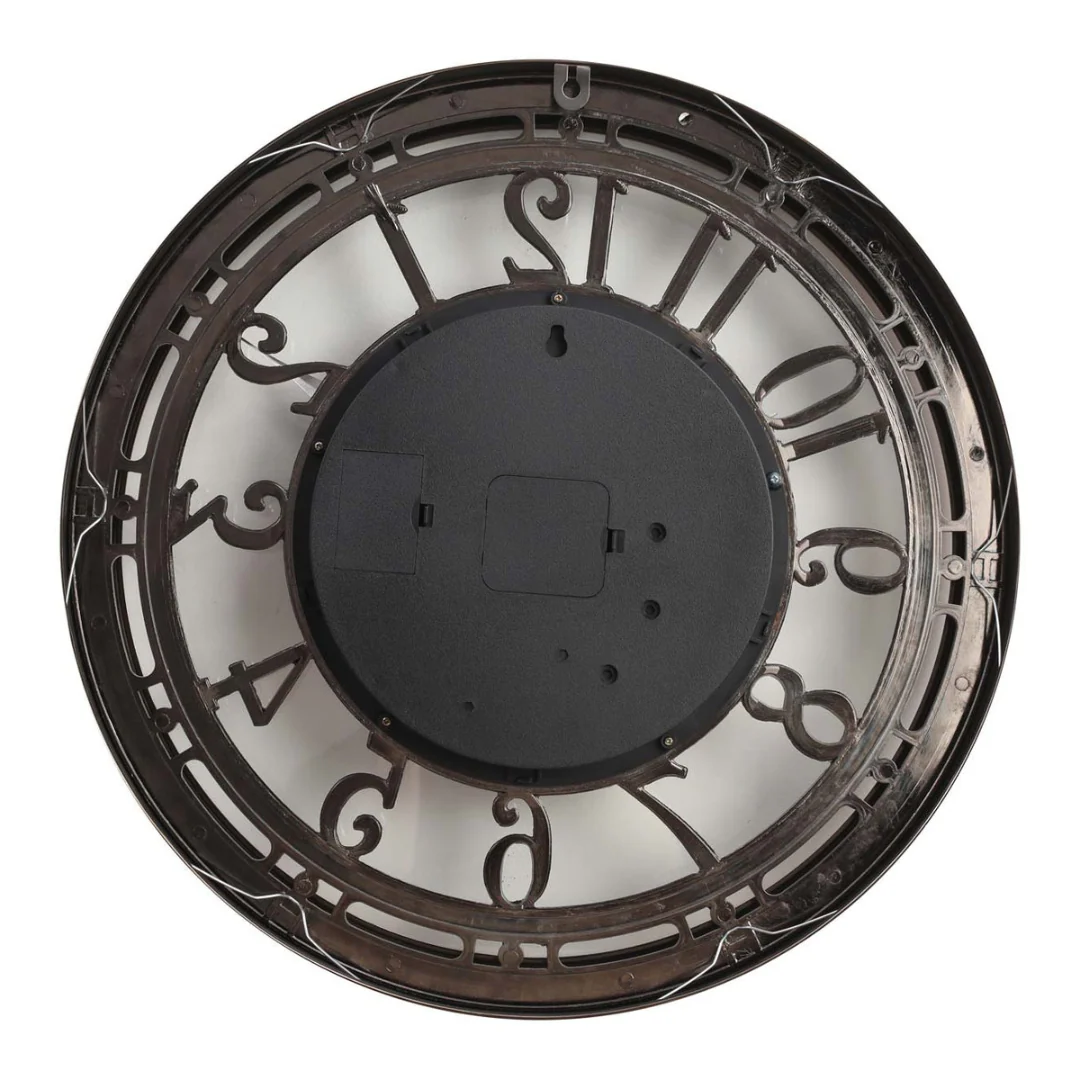 Round Lucas Industrial Exposed Gear Clock 55cm Copper Wash - Image 8