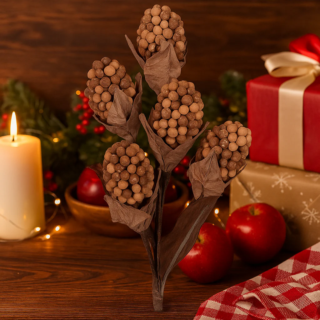 Rustic Copper Berry Stem 42cm