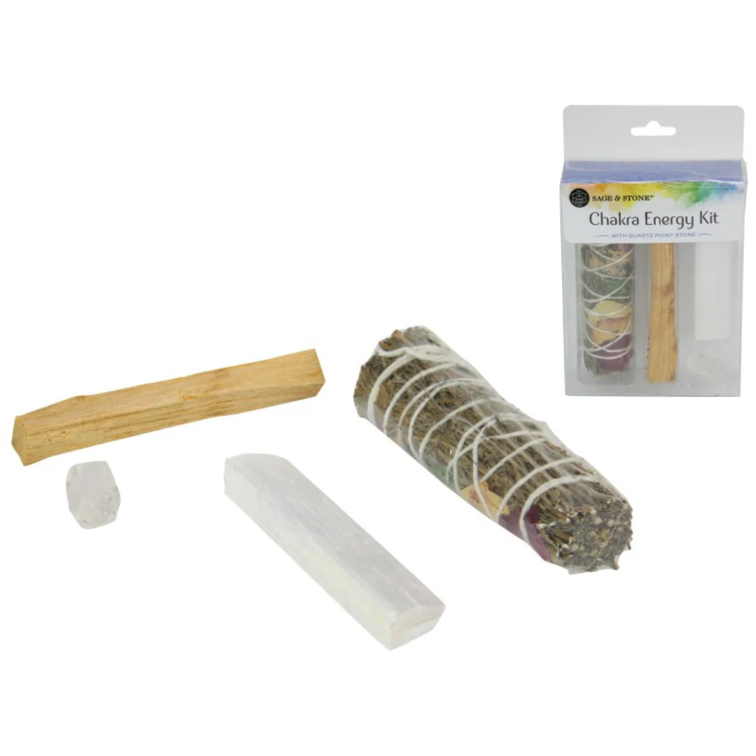 4Pc Sage And Stone Chakra Energ
