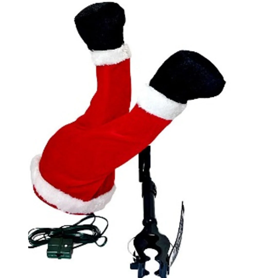 Santa Kicker Leg Tree D?cor Interactive Treet Accessory