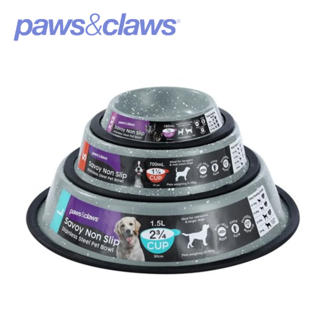 SAVOY NON-SLIP S/STEEL PET BOWL 700ML 21CM - Image 5
