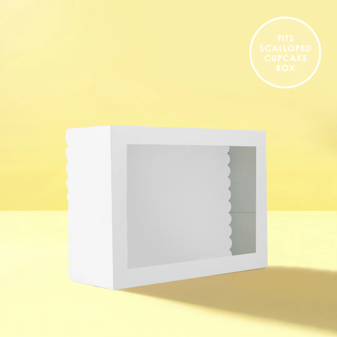 Scalloped Rectangular Cake Boards Dual Colour White & Black - Image 7